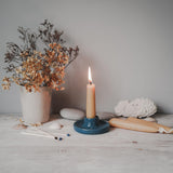 Island Made Candle Holder & Beeswax Candles